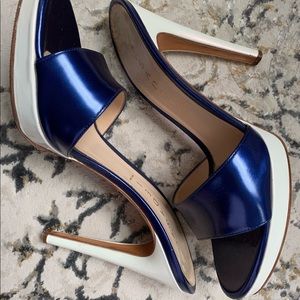 Casadei blue and white Heels